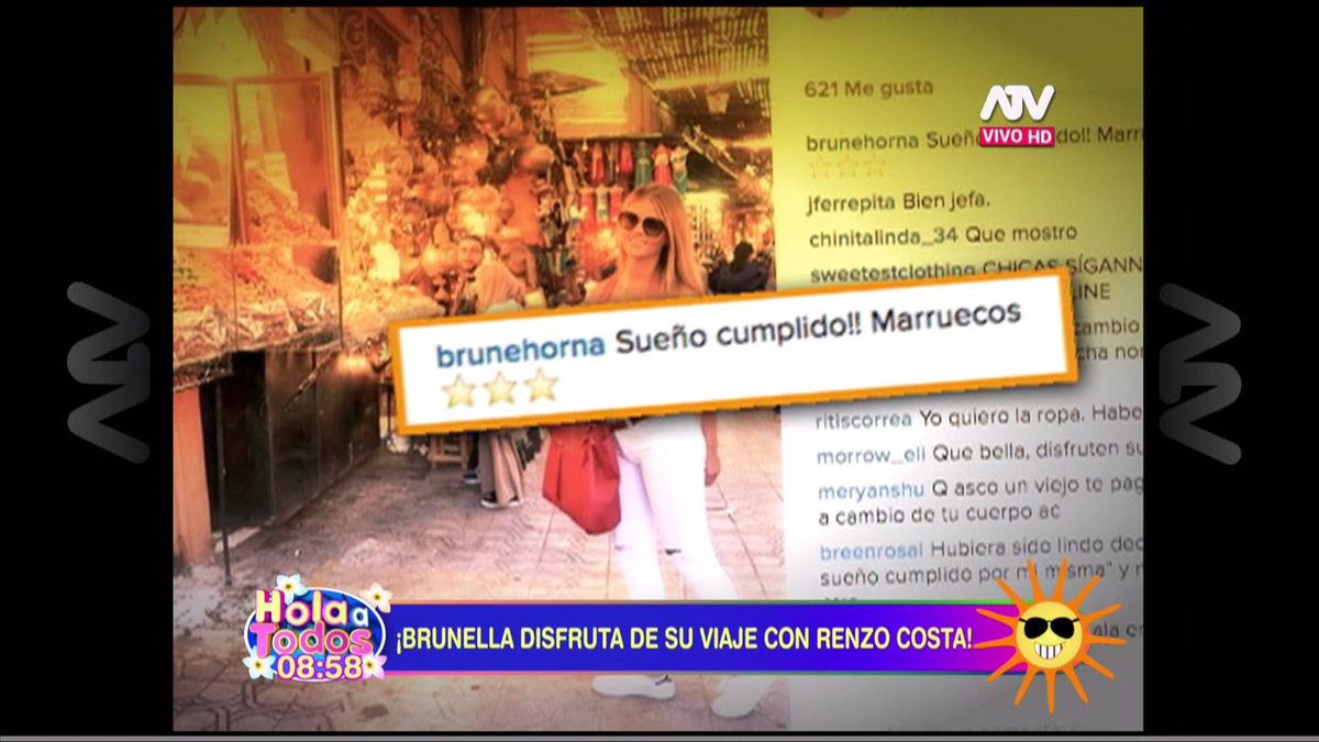 atvpe's tweet photo. ¡Brunella Horna sigue disfrutando de Marruecos! ► https://t.co/EFnEzgV7Lh #HolaATodos https://t.co/ewzMWgvxgn