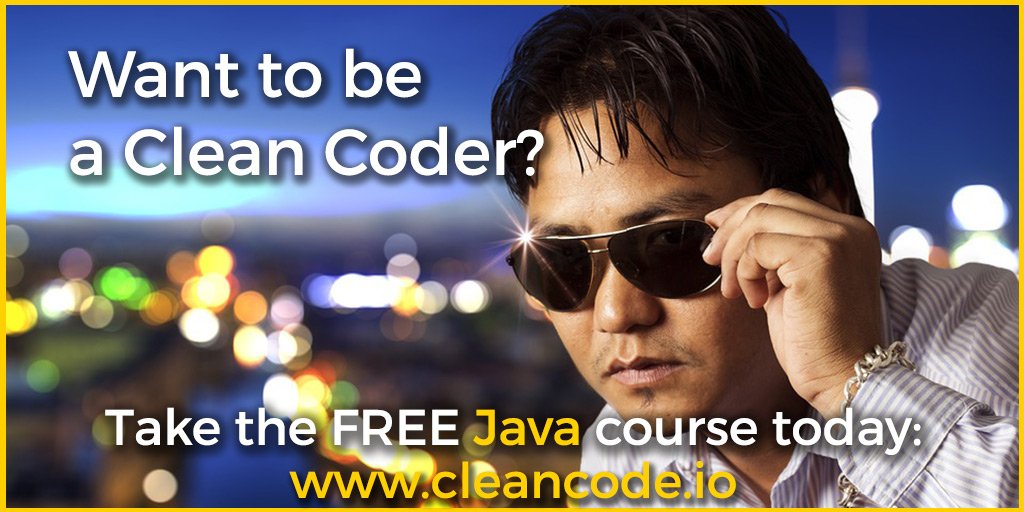 MarcusBiel's tweet image. Do you want to be a #CleanCoder? cleancode.io #cleancode
