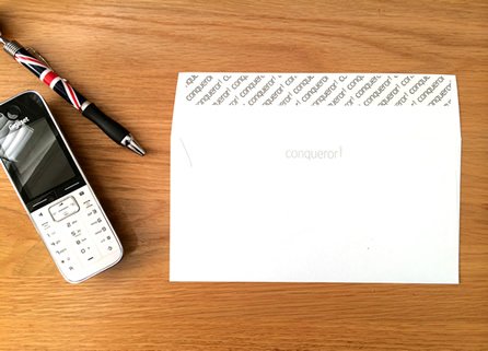 it's high end #conqueror #iridescent #envelopes today