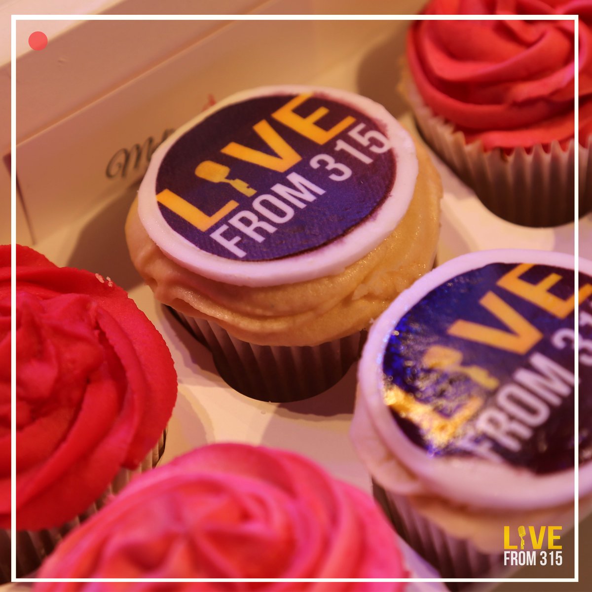LiveFrom315's tweet photo. Big thanks for these amazing cupcakes from @MelsCupCakesUK! Doors open in minutes for the final, see you there. https://t.co/4Z7XV6IlAp
