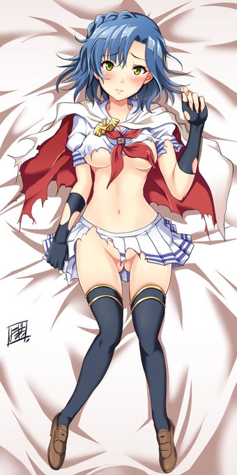 pixivに投稿しました [R-18] 抱き枕風マイティセーラー百合子、スカート無しバージョンはPixivにて https://t.co/hU5TAu6G6c #七尾百合子生誕祭 https://t.co/Vpo3Y0KNpK 