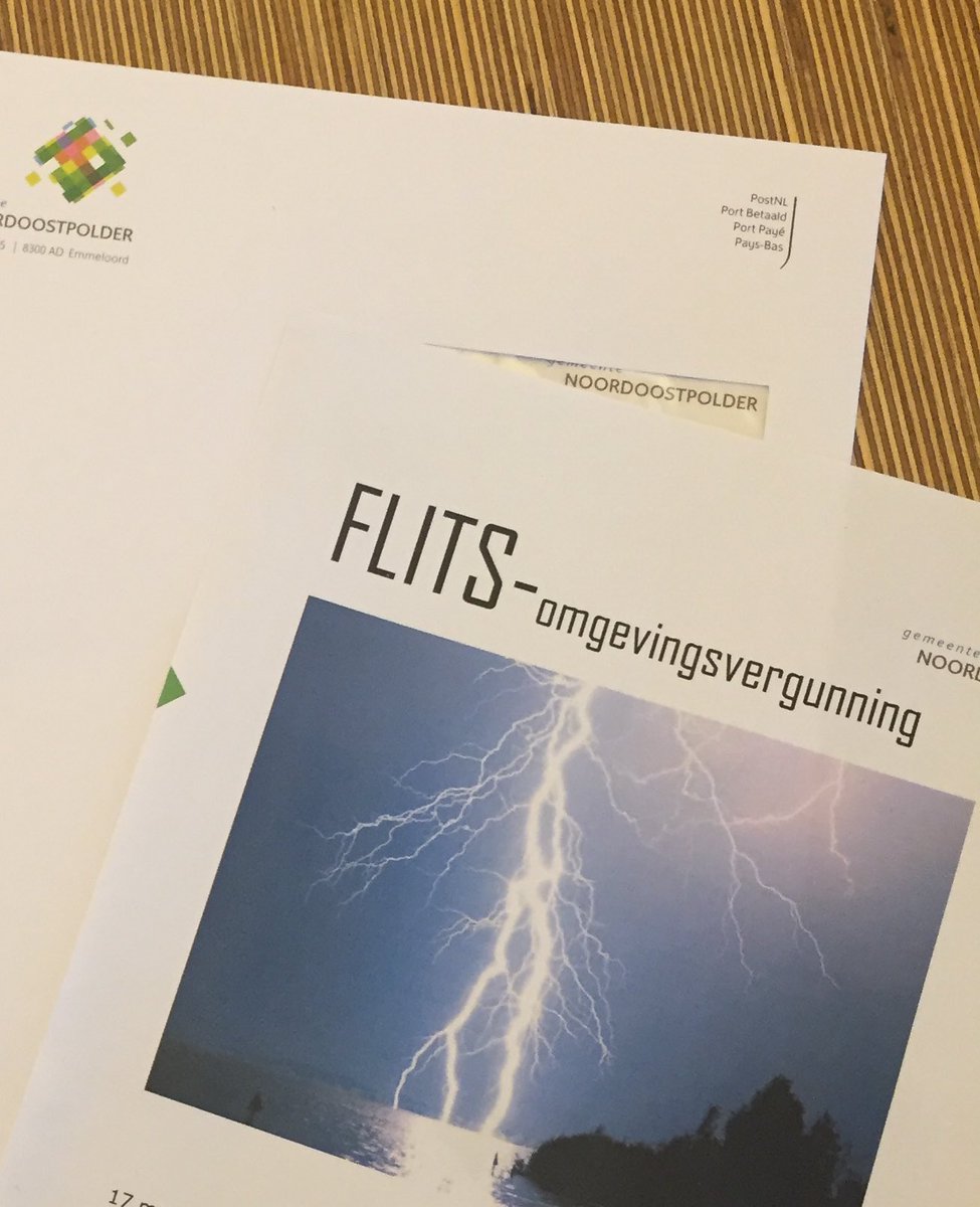 Vandaag weer aanvraag tot #flitsvergunning ingediend bij <a href="/GemeenteNOP/">Noordoostpolder</a> we houden de vaart er in #gewoonomdathetkan