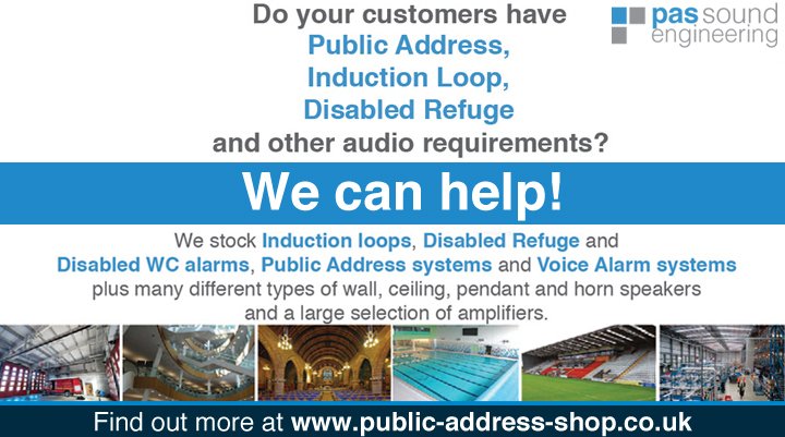 Public_Address's tweet image. Do your customers have PA, Induction Loop, Disref &amp;amp; other audio requirements? We can help! - public-address-shop.co.uk