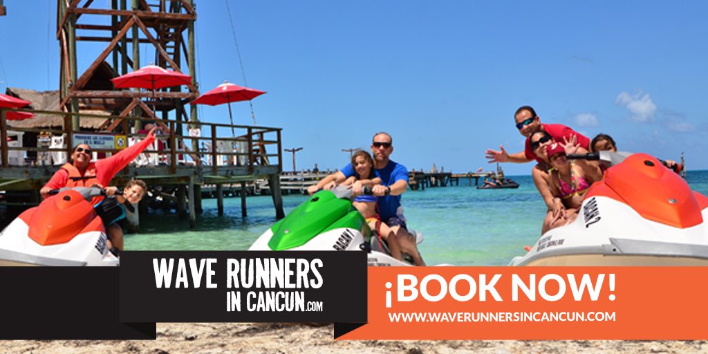 WaveRunnersCun's tweet photo. @snag1025 #SpecialPrice #online #adrenalineshot #bungee #waverunners #beach #Cancun #SnackBar #Catamaran https://t.co/rn5OmhsPWc