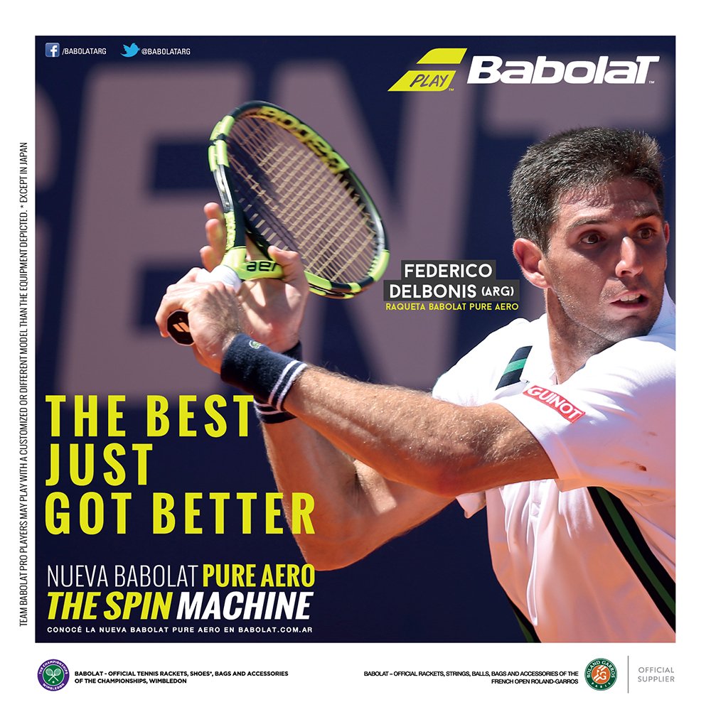 VSportsTM's tweet image. ¿Querés ganarte una #PureAero como la que usó @FedeDelbonis en #IndianWells? Hacé RT y seguí a @BabolatArg ahora.