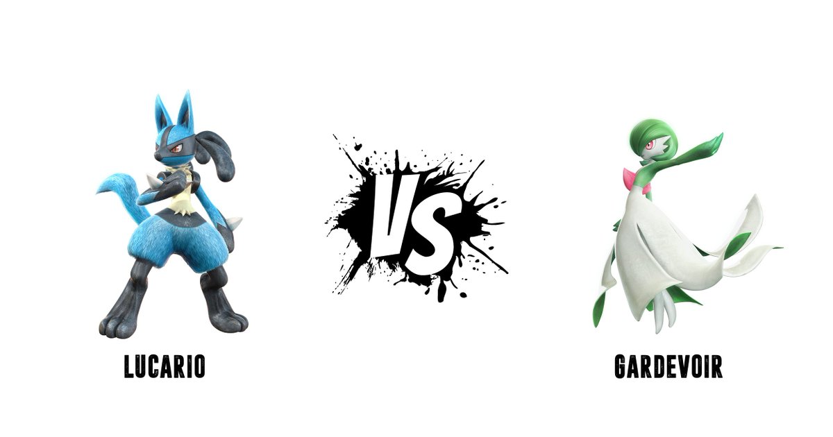 GAMEdigital's tweet photo. BATTLE! Lucario VS Gardevoir. Who'll WIN? A RT for Lucario, a 'like' for Gardevoir! YOU could win #PokkenTournament! https://t.co/PDJeIOA6L8