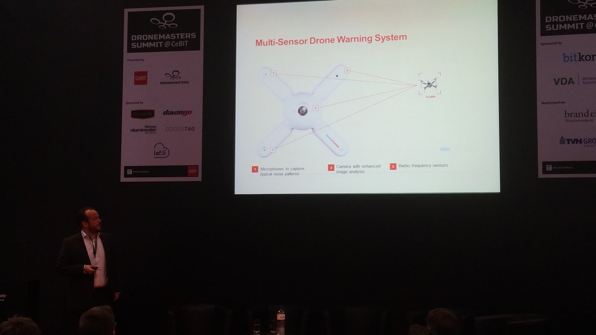 Dedrone's tweet image. Dedrone at #Dronemasters Conference @cebit