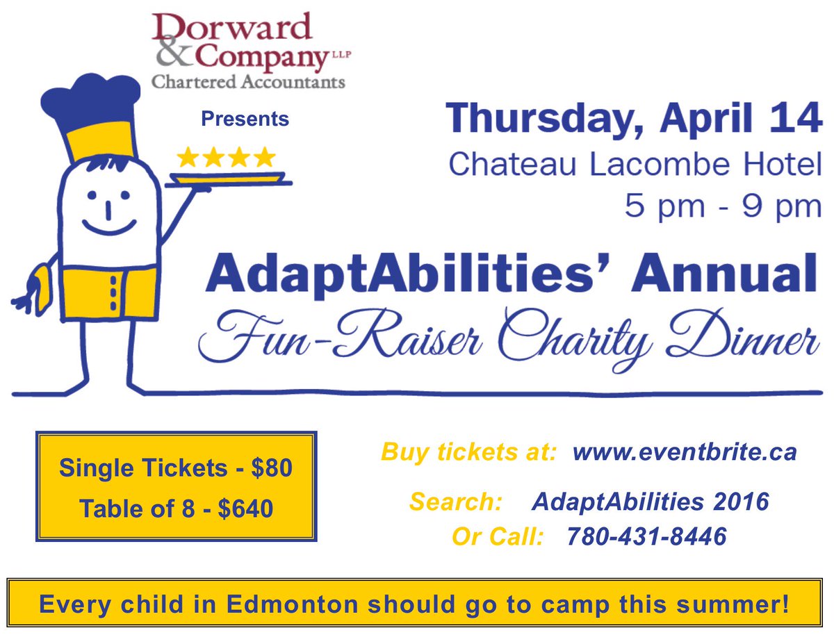 Super excited to MC this amazing event for AdaptAbilities - join us  April 16th for a night of fun and fundraising!