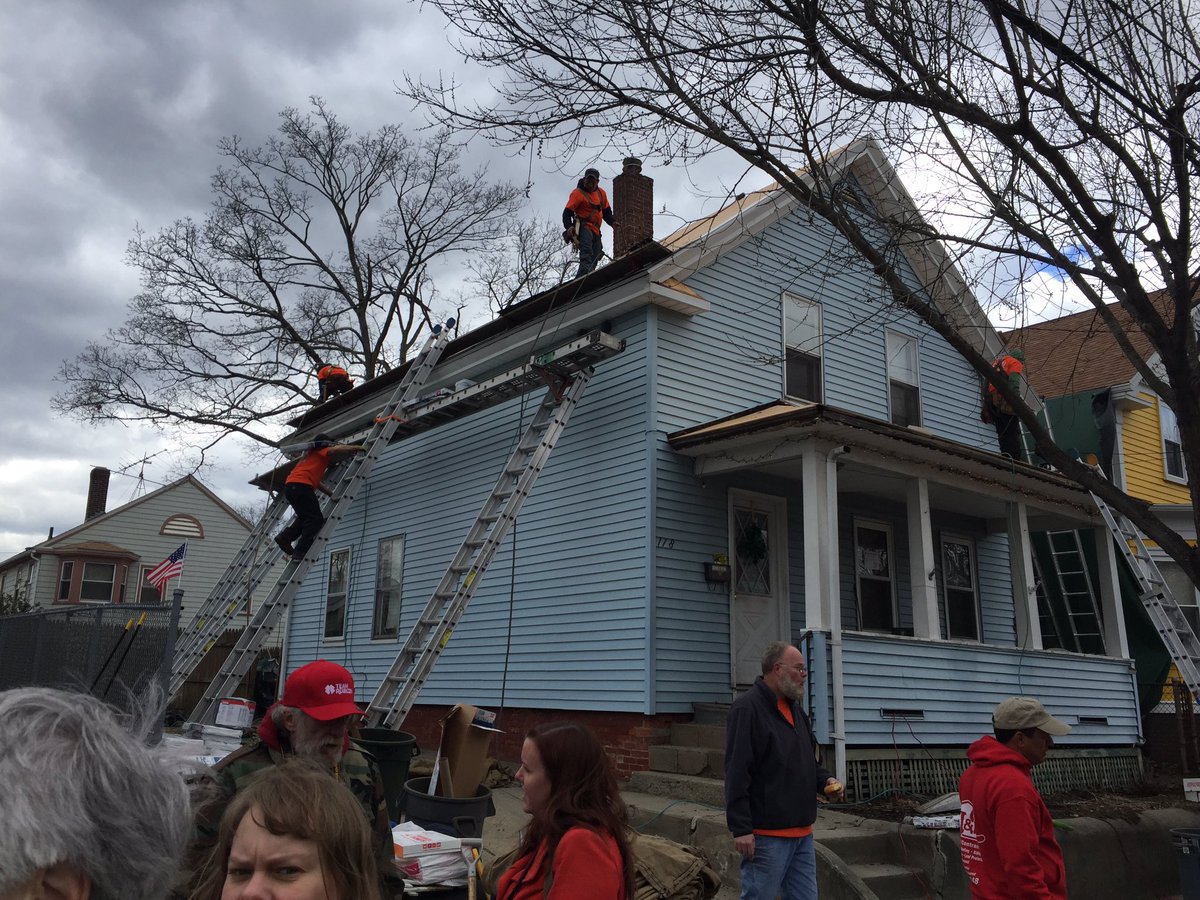 It's a team effort! <a href="/HomeDepot/">The Home Depot</a> <a href="/TeamRubicon/">Team Rubicon</a> and OSDRI team up to help a veteran replace a leaky roof!
