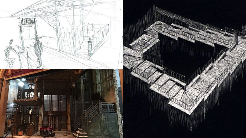 Ever wonder what goes into creating a huge Broadway set? Find out now. <a href="/HughieBroadway/">Hughie</a> bit.ly/1UmqwRO