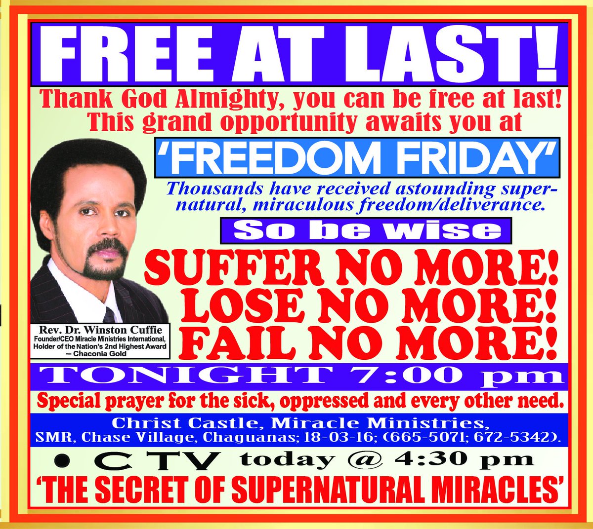 MMChristCastle's tweet photo. #FreedomFriday #SufferNoMore #LoseNoMore #FailNoMore #Tonight https://t.co/vECjwlFFD7