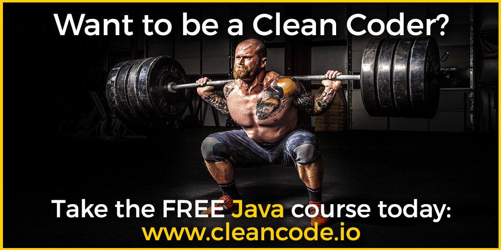 MarcusBiel's tweet image. Want to be a #Java #CleanCoder? cleancode.io