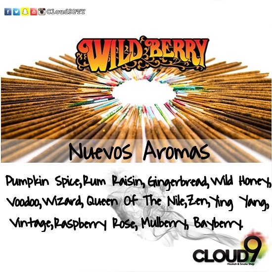 Cloud9PTY's tweet photo. 14 NUEVOS AROMAS #WildberryIncense.
Ya son 71 en total! #IncenseBar

Horario Especial 9am a 9pm Marzo 18-19, 2016 https://t.co/Wc0eFxXAqO