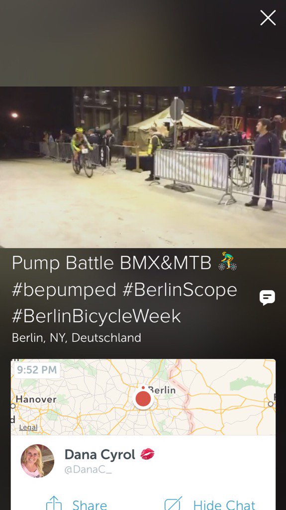 KeezOfLife's tweet photo. .@DanaC_ on #Periscope: Pump Battle BMX&MTB 🚴 #bepumped #BerlinScope #BerlinBicycleWeek https://t.co/6ABx2eKpT1 https://t.co/QpSE7x8qub