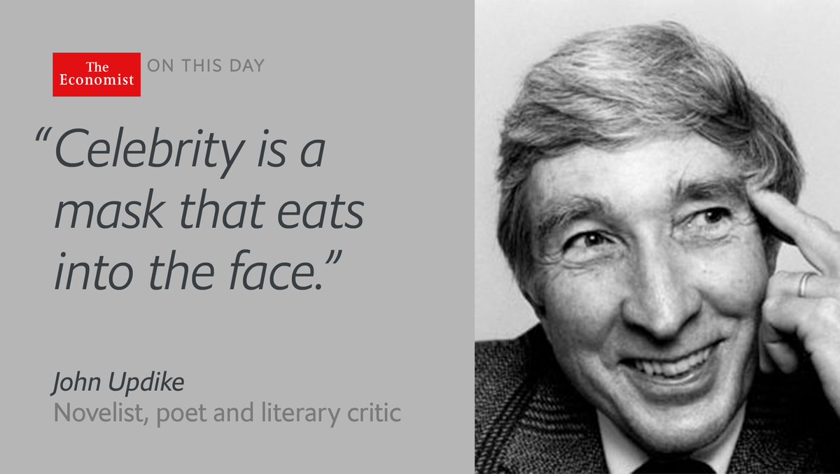 Champion of the great American loser, John Updike was born #onthisday 1932 econ.st/1Z5BOJQ