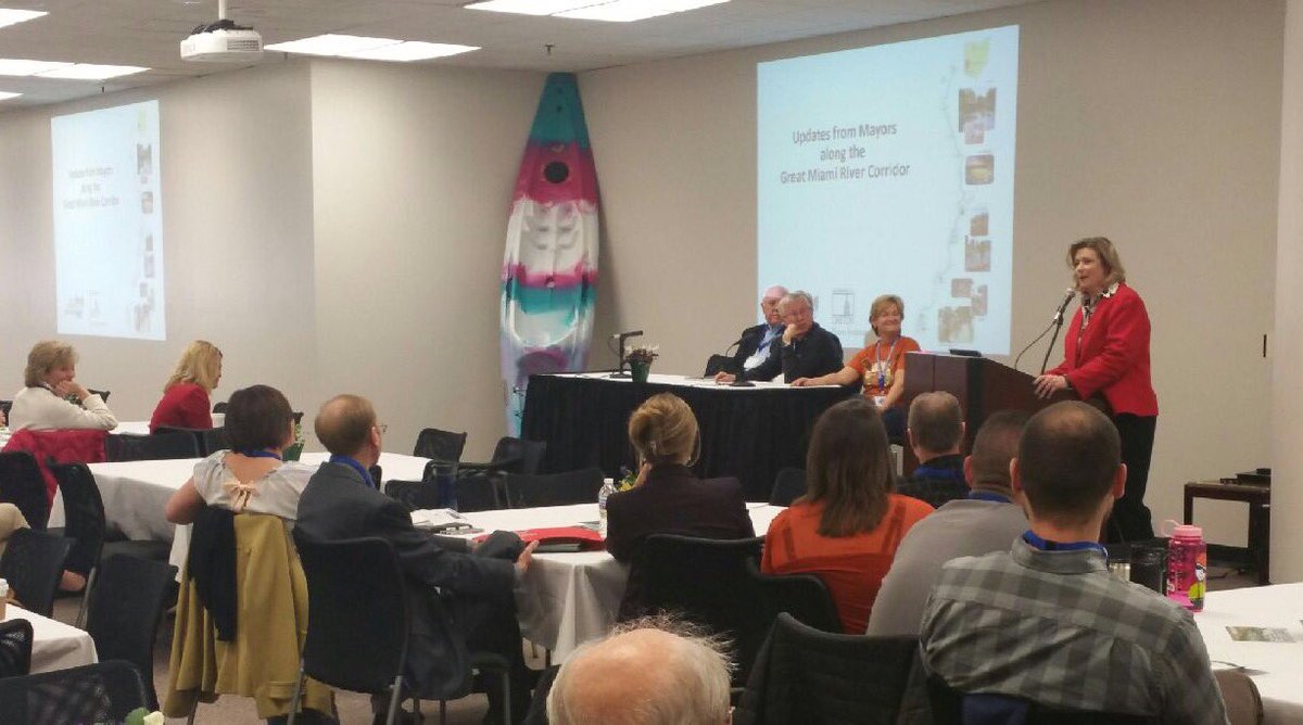 nanwhaley's tweet photo. I spoke @ 9th annual #RiverSummit. #WaterStreet to #RiverRun we're turning rivers into community & economic drivers! https://t.co/3fWQUDMj4d