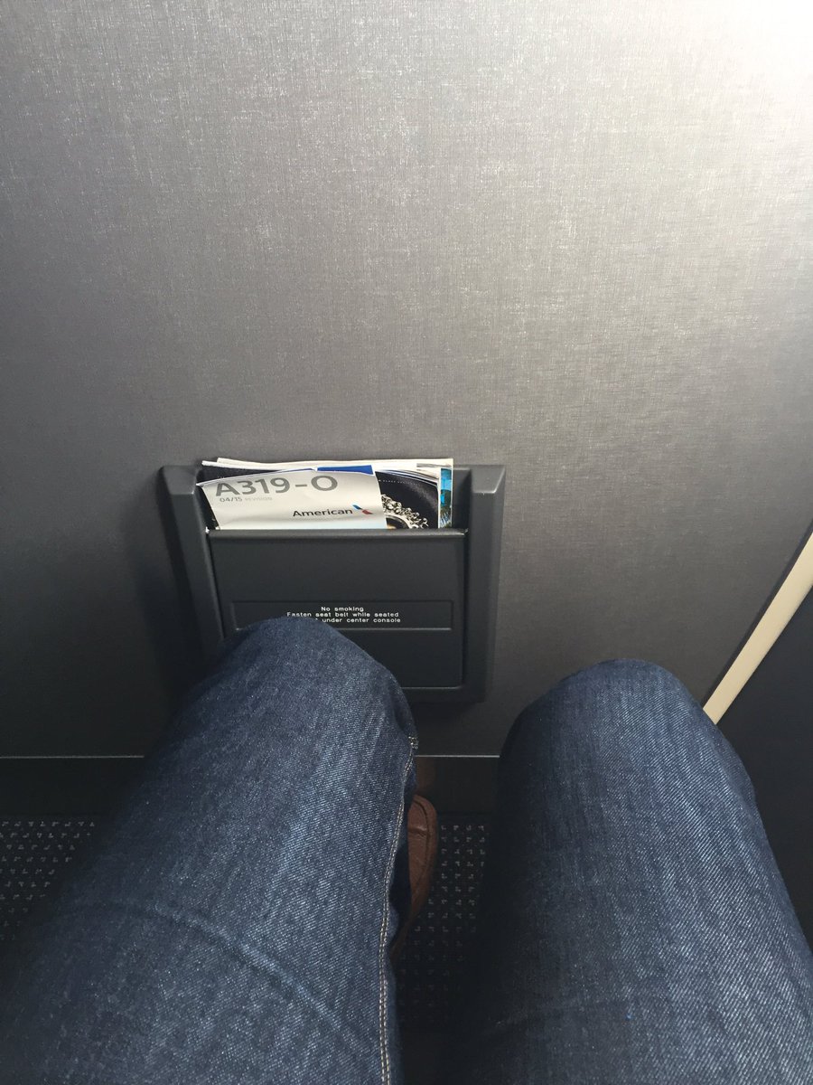 peterrickloff's tweet image. Is it just me or did all the leg room in #aafirstclass disappear @thepointsguy @OneMileataTime #a319