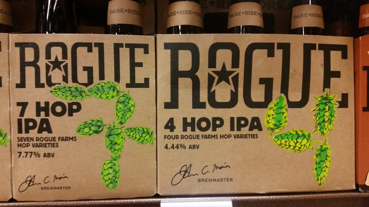 ABCBeerEdy's tweet photo. New #Beer @ABCBeerCountry #WinterPark N. Orlando from @RogueAles #7Hop & #4Hop #IPA #HappyFriday https://t.co/GfFZNGJpLs