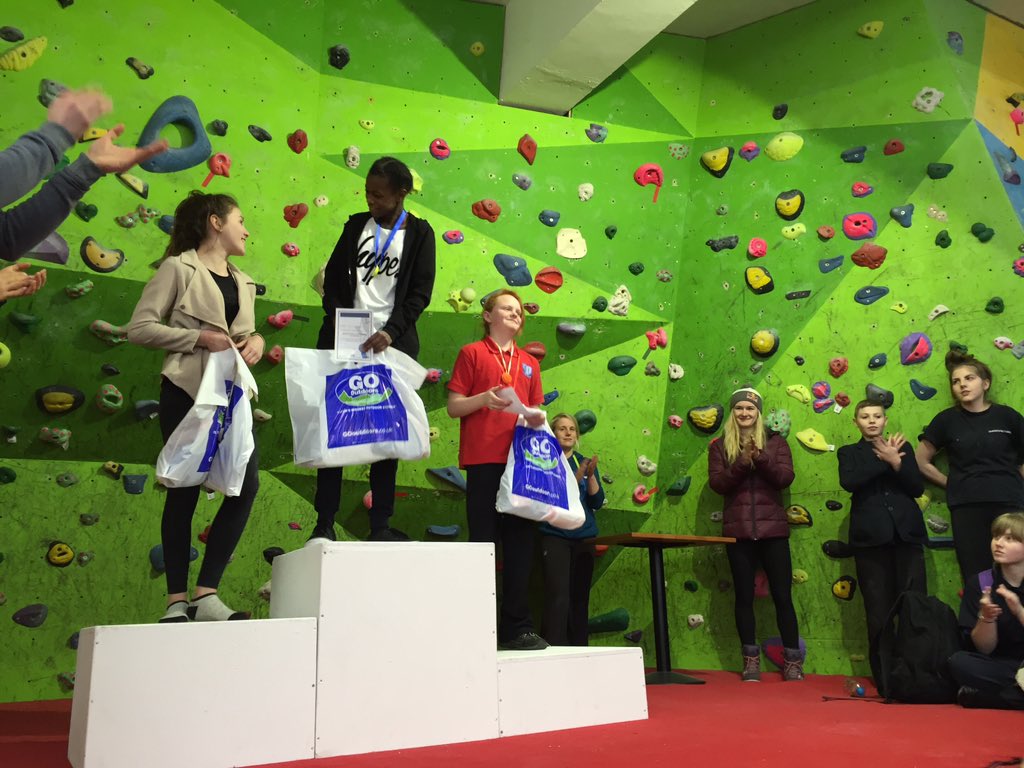 ClimbingWorks's tweet photo. Our secondary school Male and Female winners. A Big thank you to all the volunteers, teachers, parents and sponsors. https://t.co/eG1ELEhI1s