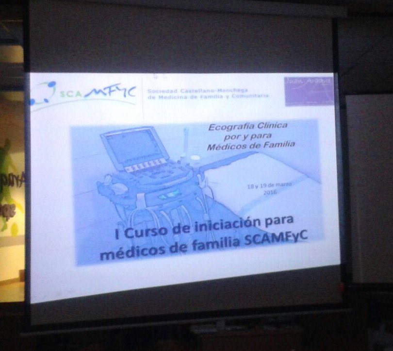 SCAMFYC's tweet photo. Comienza el I Curso de ecografía para médicos de familia #SCAMFYC https://t.co/KaJ3df8ByW