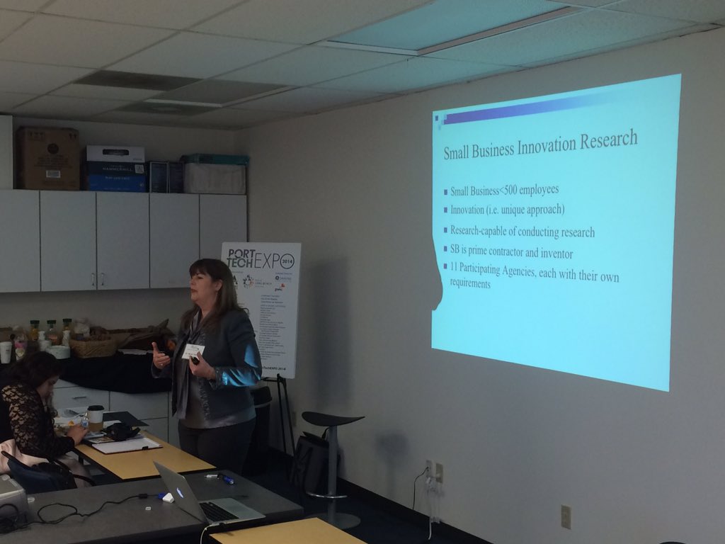 Spyfor's tweet image. @mtalnack talking up #sbir #sttr grant process for @AMP_SoCal  @porttechla @CPP_TTIC