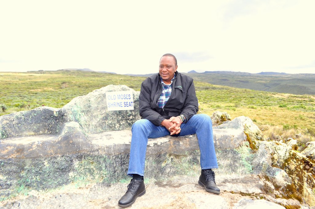 JudiWakhungu's tweet photo. Old Moses Camp, Mt. Kenya HE @UKenyatta launches "Seeing is Believing Initiative" @presidentsaward for youth leaders https://t.co/l4InHbG5O8