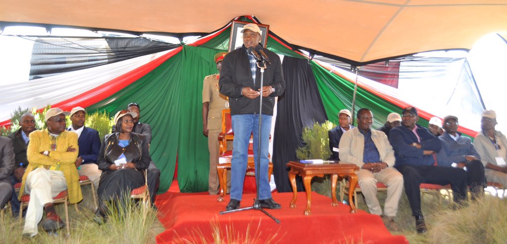 JudiWakhungu's tweet photo. Old Moses Camp, Mt. Kenya HE @UKenyatta launches "Seeing is Believing Initiative" @presidentsaward for youth leaders https://t.co/l4InHbG5O8