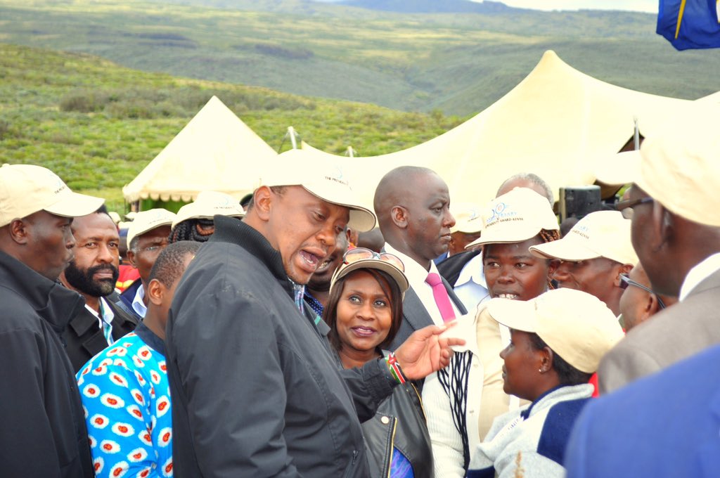 JudiWakhungu's tweet photo. Old Moses Camp, Mt. Kenya HE @UKenyatta launches "Seeing is Believing Initiative" @presidentsaward for youth leaders https://t.co/l4InHbG5O8