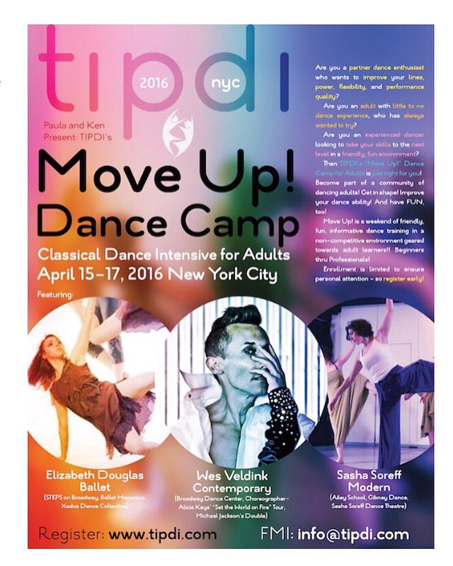 DanceInforma's tweet photo. Dance intensive for adults! #tipdi 💃🏃👯 https://t.co/RzpxycXwQz