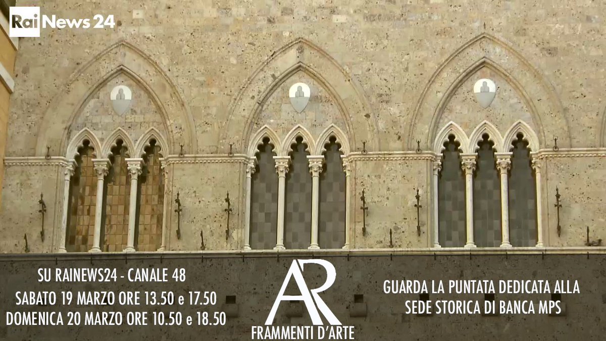 Banca_MPS's tweet photo. Sabato ore 13.50 e 17.50 e Domenica ore 10.50 e 18.50 su RaiNews24 il servizio sulla nostra sede storica. https://t.co/3OMRqLVnEE