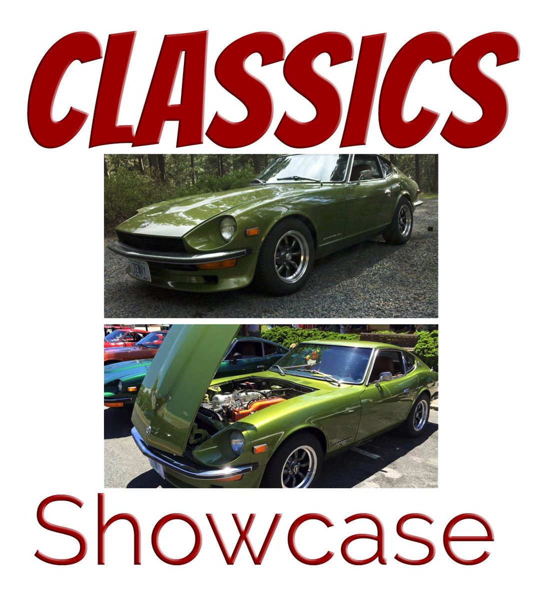 Hp4NHour's tweet photo. Regular listener, Bill Griffith, sends photos of his first restoration—a 1973 240Z that's basically back to stock. https://t.co/6d89yeD0j1