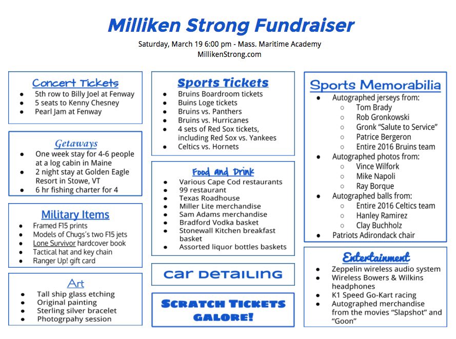 MillikenStrong's tweet photo. Tomorrow night! Get your tickets and don't miss a chance to win some of these prizes!! https://t.co/6XxWjoYI32 https://t.co/9SLDry6XWr