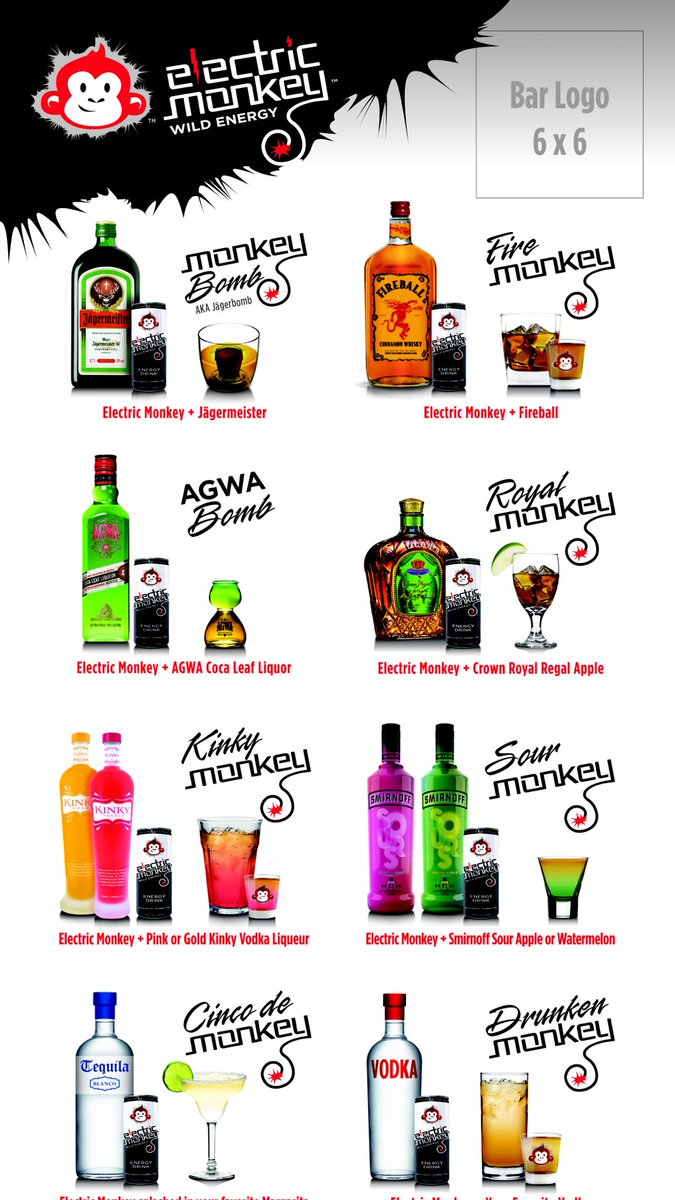 EnergizedMonkey's tweet photo. Proudly served at @AnnexWV & sold for mixing at @AshebrookeLLC in #Morgantown #WVU #MonkeyDrinks @DubVnightlife https://t.co/Ffwdv1LhYV