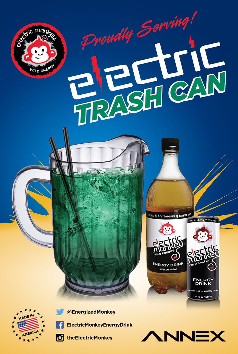 EnergizedMonkey's tweet photo. Proudly served at @AnnexWV & sold for mixing at @AshebrookeLLC in #Morgantown #WVU #MonkeyDrinks @DubVnightlife https://t.co/Ffwdv1LhYV
