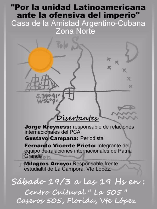 PatriaGrandeArg's tweet photo. #VicenteLópez este sábado festival y charla debate a  #40DelGolpeEnArgentina #NoNosHanDerrotado https://t.co/006cIxnc6X