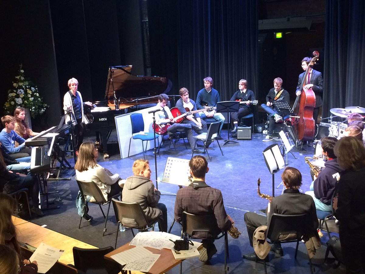 GuildfordMusic's tweet photo. Our Workshop for budding young jazz musicians is in full swing with the inspirational @nikkiiles https://t.co/IRDgVQgcPg