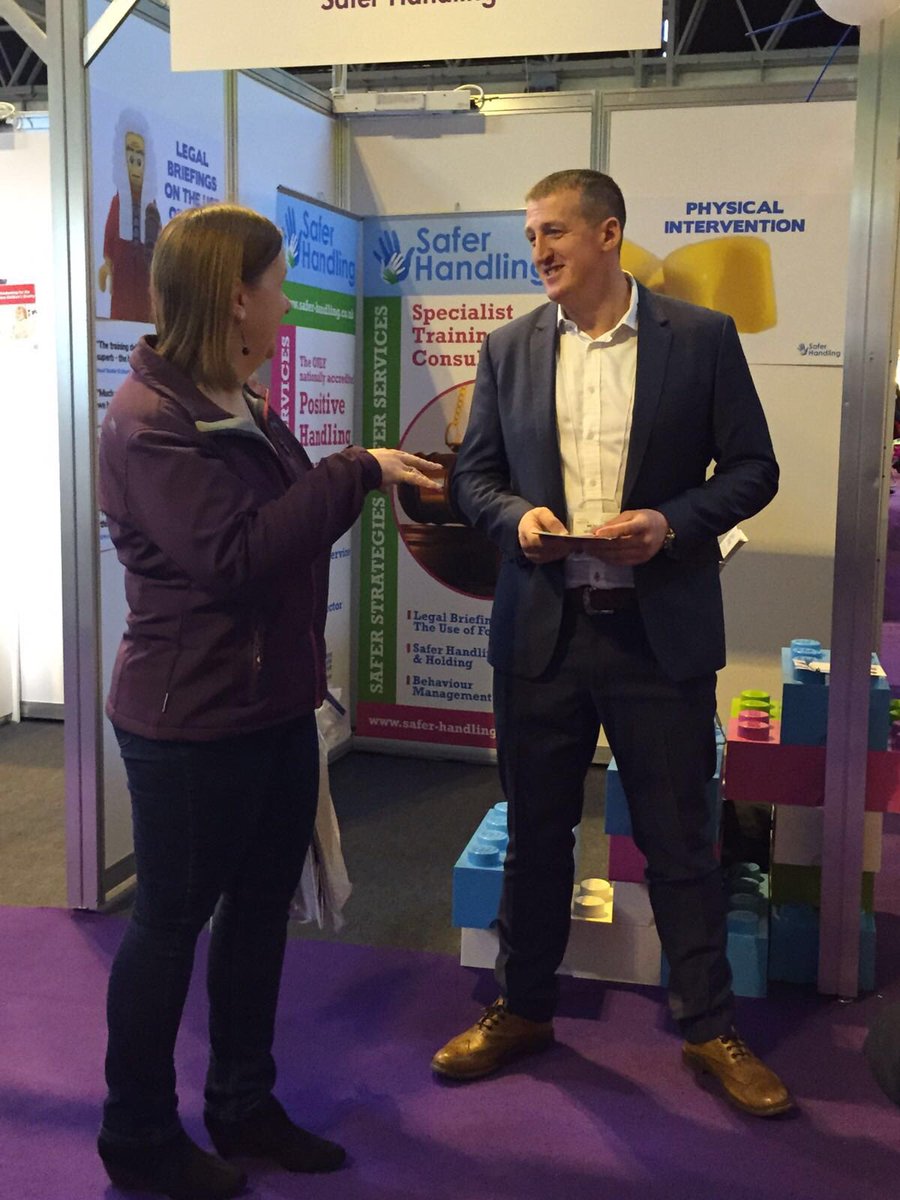 Saferhandling's tweet photo. Challenging opinions, making friends &amp; raising awareness on positive handling training #EdShow16 #EdShowChat https://t.co/8nYcEVIFHB