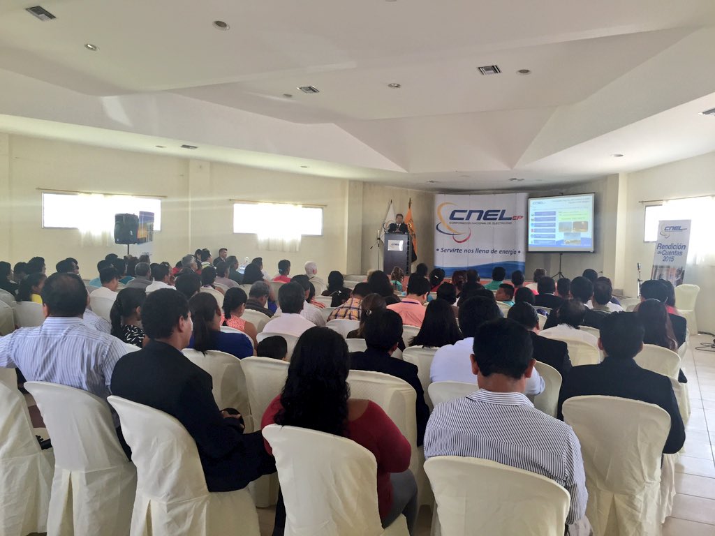 CNEL_EP's tweet photo. #SantaElena En el 2015 se invirtió más de 13 millones para mejorar la calidad del servicio eléctrico #RC2015 https://t.co/P2BnjY9tKR