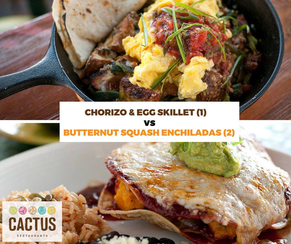 eatatCACTUS's tweet photo. It's Brunch vs. Dinner - Which should win? 😀  #MarchMENUMadness https://t.co/3EBMO4LBHc