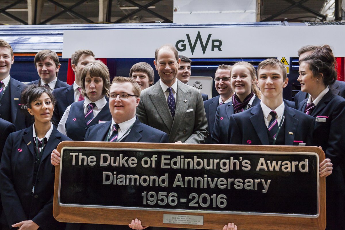DofELondon's tweet photo. This week @GWRUK and HRH Prince Edward dedicated a train to @DofE in honour of our Diamond Anniversary: https://t.co/UKRpbtw6kd
