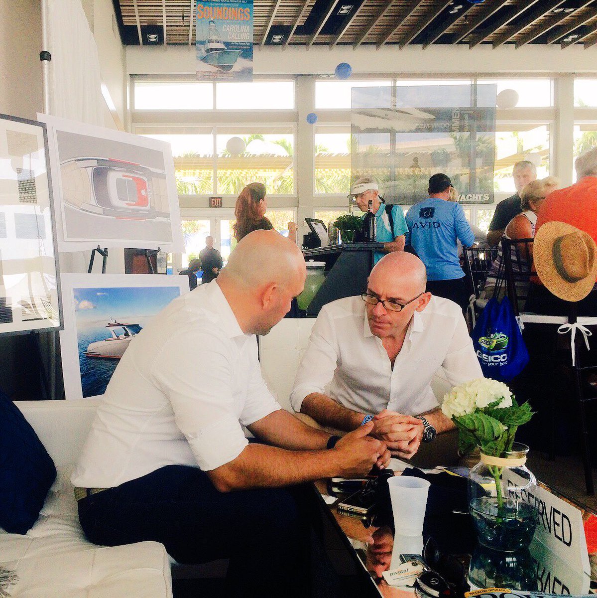 New_Yachts's tweet photo. NewYachts and Dynamiq at Palm Beach Boat Show #superyachts #megayachts #innovation #palmbeach #boatshow #PBIBS2016 https://t.co/PVvsCwtOuD