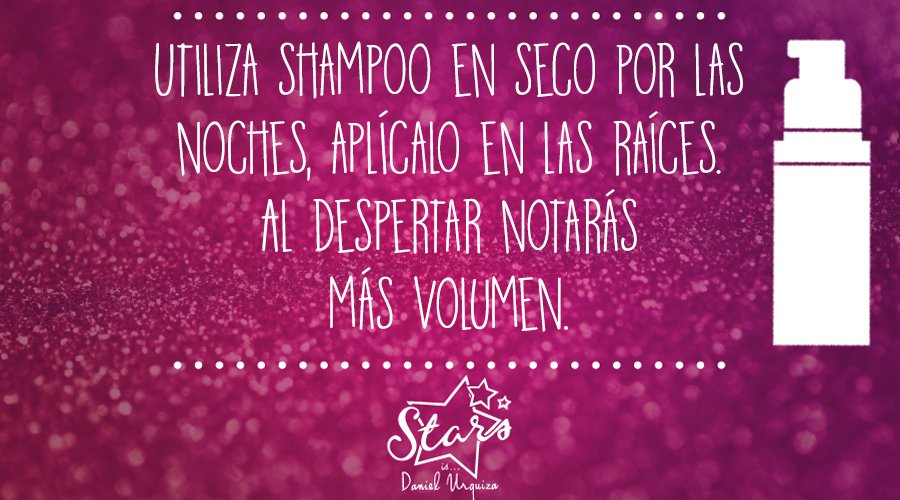 Stars_Hair's tweet photo. El shampoo en seco cuenta con diversas propiedades, aquí una de ellas. #ChicaStars. https://t.co/mxonX4pIY7