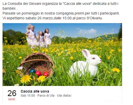 ConsultaUta2011's tweet photo. #Caccia_alle_uova per i bambini!
Vi aspettiamo il 26/03 dalle 15,non mancate!
#Caccia_alle_uova #Uta #CDGUta https://t.co/n1rCHwnFhV