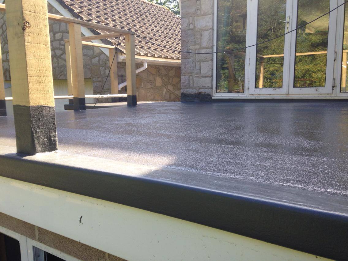 millwey's tweet image. GRP flat roof doubled up as non slip flooring for balcony. #fibreglass #balcony #roofing