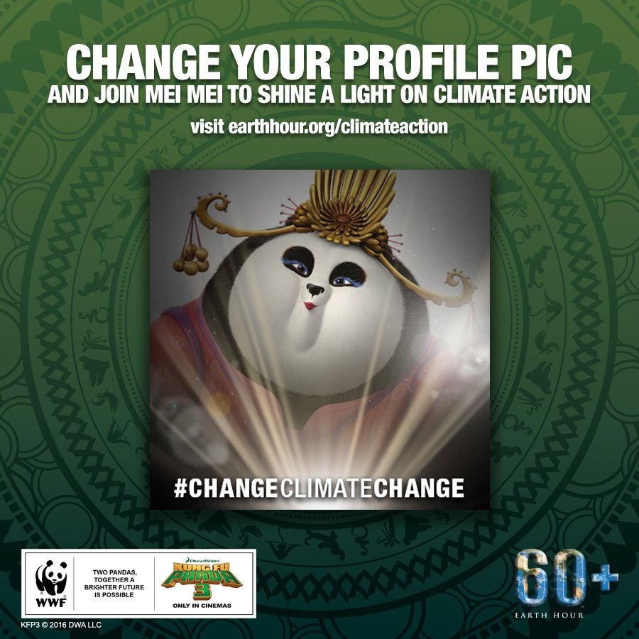 Change your profile pic at earthhour.org/changeprofile and join Mei Mei to #ChangeClimateChange