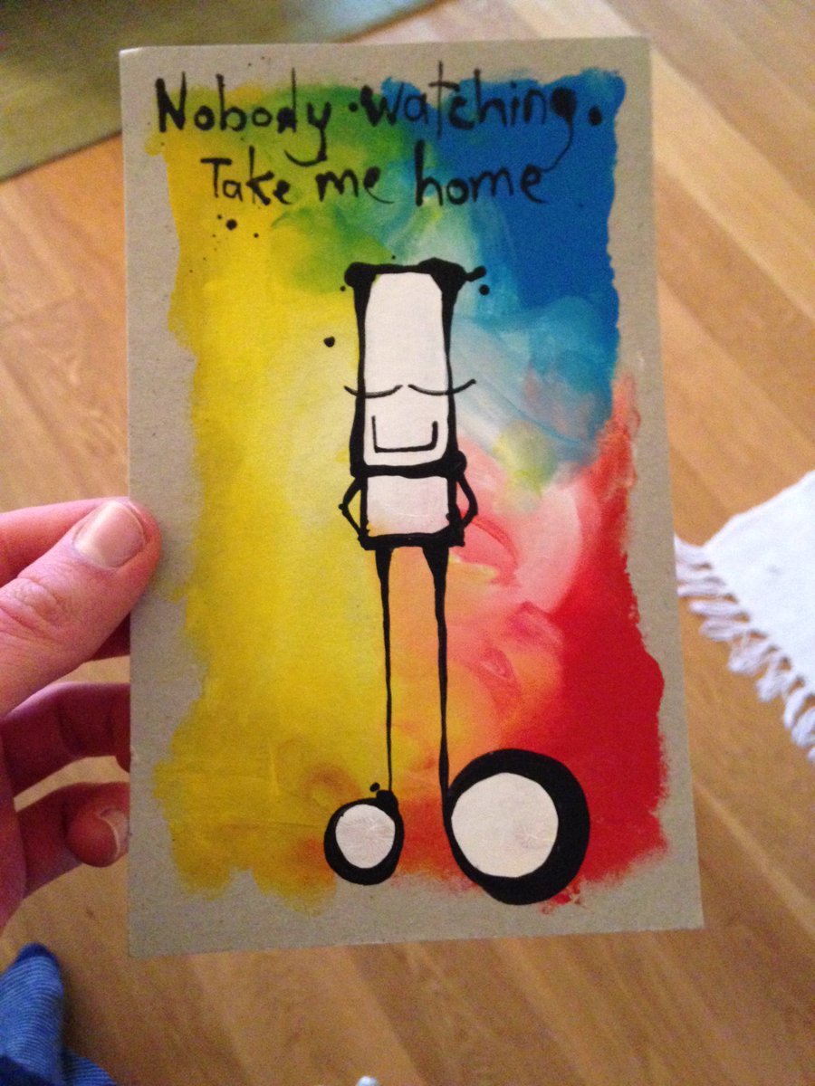 dwrevans's tweet photo. Felt like a bit of a thief peeling this off a shop window, cheers @MyDogSighs lovely piece #freeartfriday https://t.co/8BPKGLCiGh