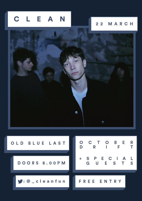 tonight our pals <a href="/_cleanfun/">CLEAN</a> pres. <a href="/octoberdrift/">October Drift</a> <a href="/tsarsuk/">Tsars</a> &amp; <a href="/shadow_culture/">Shadow Culture</a>. Come drink.
on.fb.me/1OWVFd5