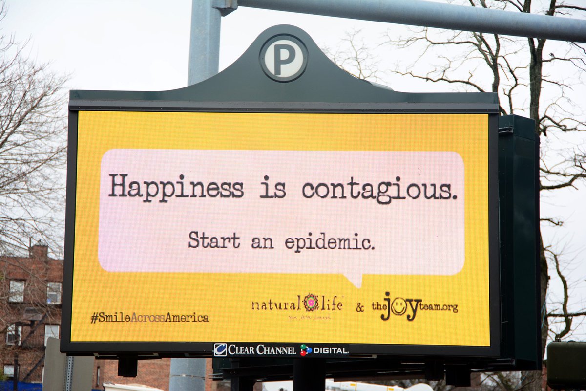 TheJoyTeam's tweet photo. Some of the 15 #digital boards in White Plains, NY for #SmileAcrossAmerica in honor of #InternationalDayOfHappiness https://t.co/8C2BC3g3iQ