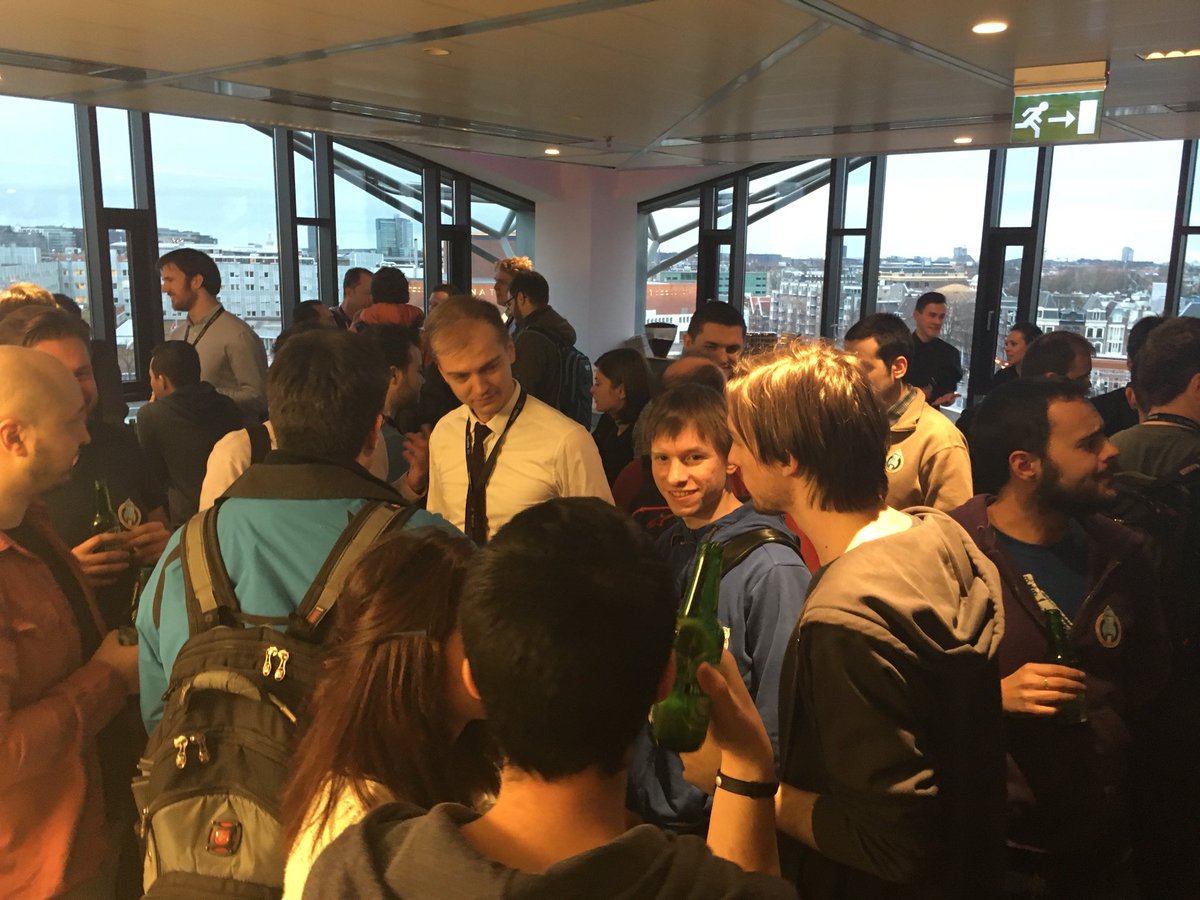 Appdevcon's tweet photo. #mdevcon after party hosted by @bookingcom https://t.co/F8J8GhbGb1