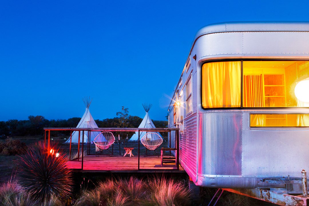 cntraveller's tweet photo. Fly in the face of convention in this trippy vintage trailer park #DigsoftheWeek #SXSW https://t.co/9nxJFFNWww https://t.co/UdZLoM55oC